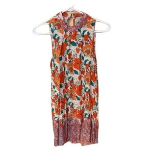 ECOTE Or and and Cream Floral Dress